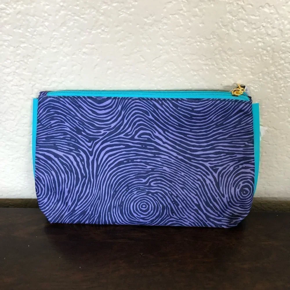 Estée Lauder Purple Zebra Travel Makeup Storage Cosmetic Bag